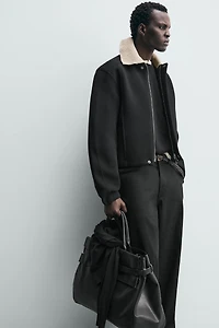 CONTRAST COLLAR TECHNICAL JACKET