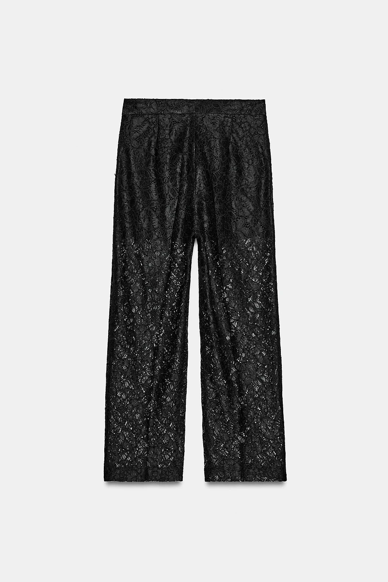 LACE STRAIGHT LEG PANTS