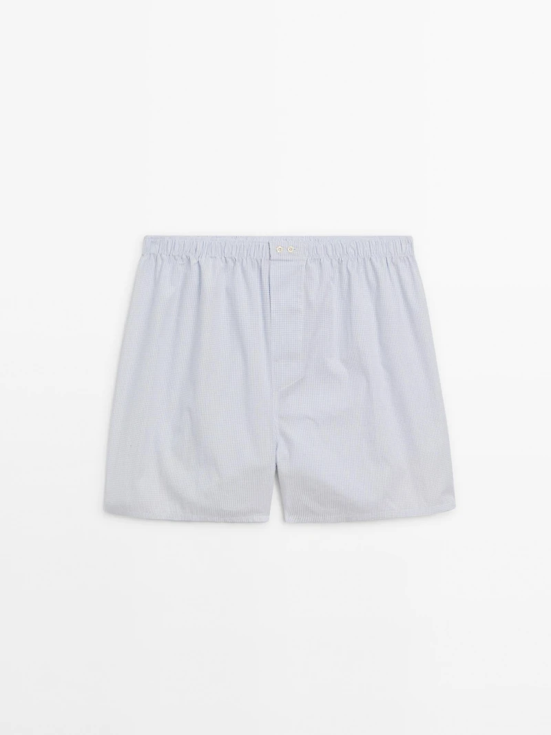 Checked mini boxers