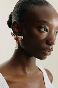 BUTTERFLY PEARL EARRINGS