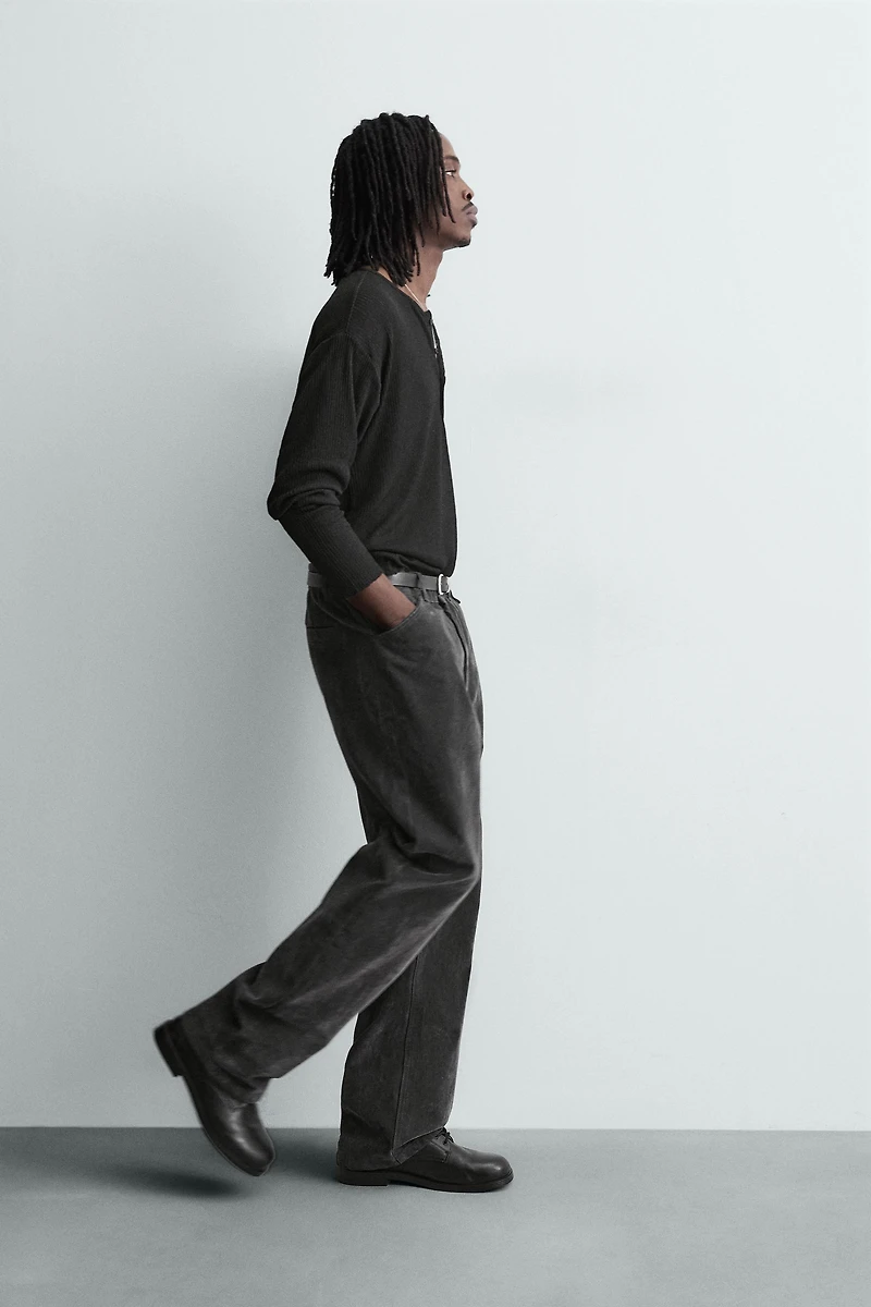 PANTALON RELAXED FIT FLOQUÉ