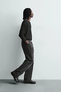 PANTALON RELAXED FIT FLOQUÉ