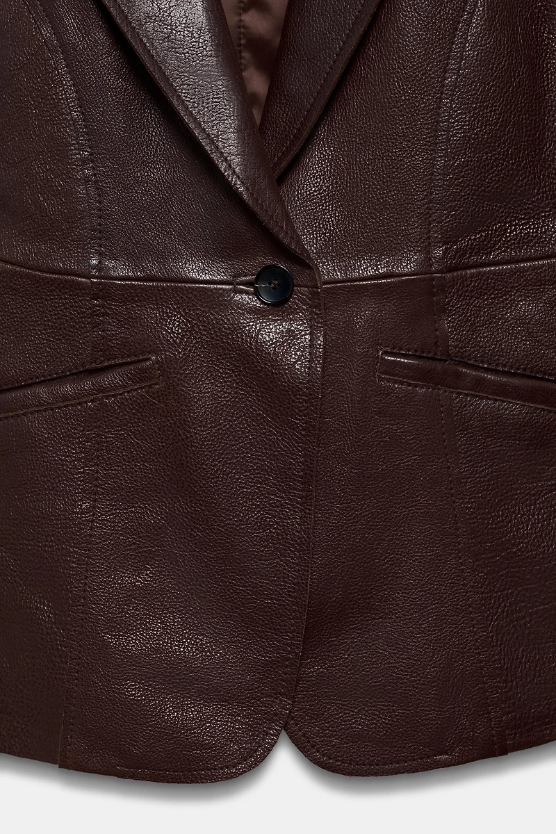 VESTE AJUSTÉE CUIR ZW COLLECTION ÉDITION LIMITÉE