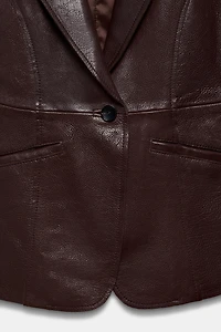 VESTE AJUSTÉE CUIR ZW COLLECTION ÉDITION LIMITÉE