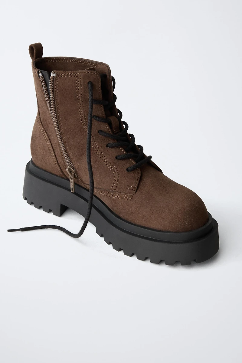 TRACK ANKLE BOOTS