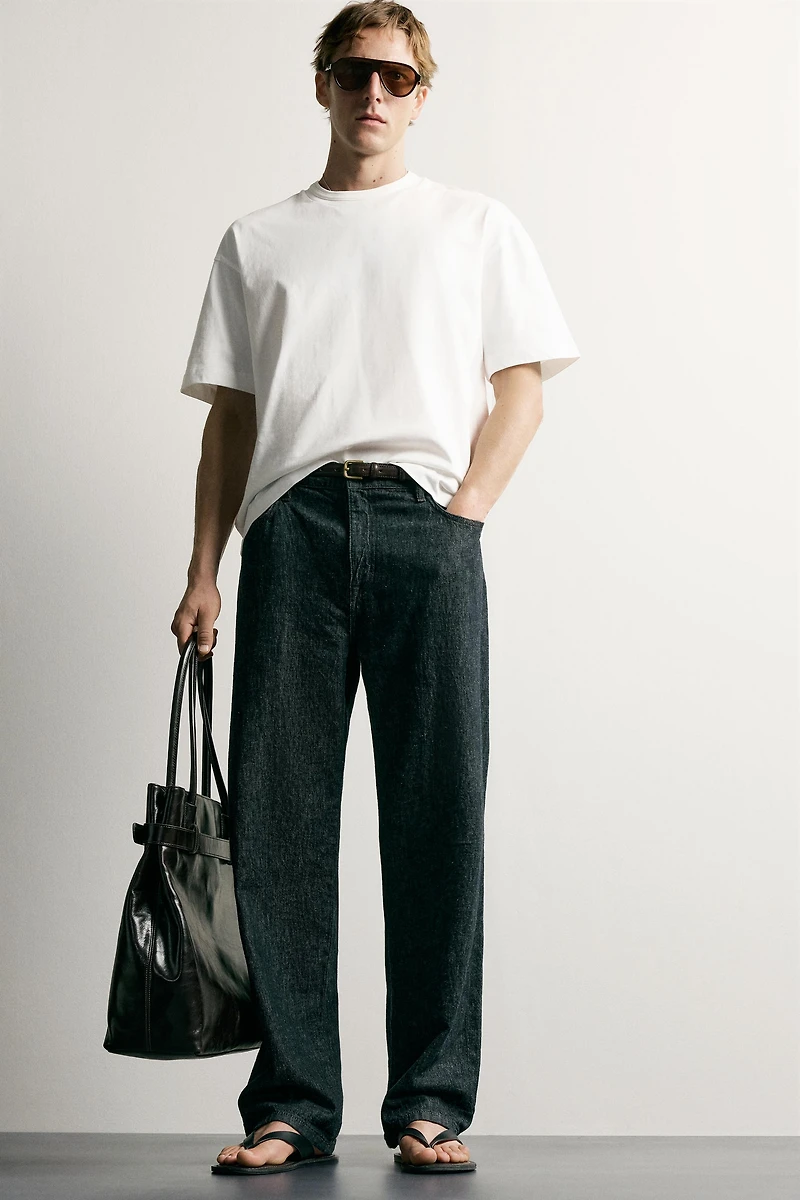 RELAXED FIT FLORAL LETTERING T-SHIRT