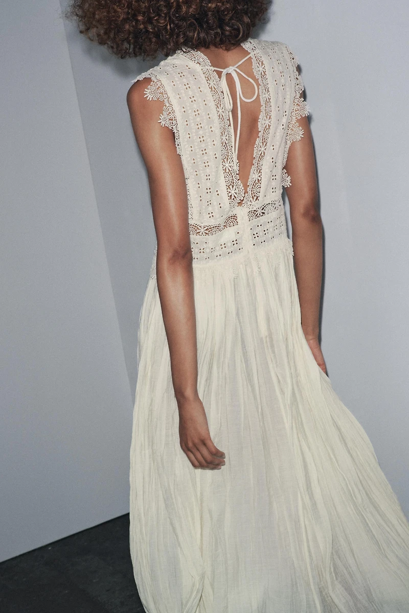 ZW COLLECTION LACE STRAP DRESS