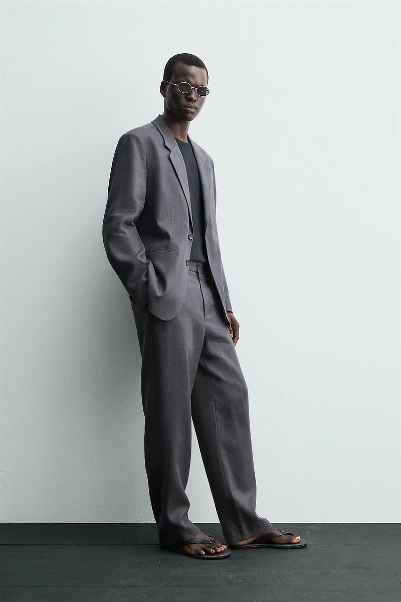 100% LINEN SUIT BLAZER