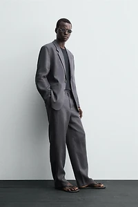100% LINEN SUIT BLAZER