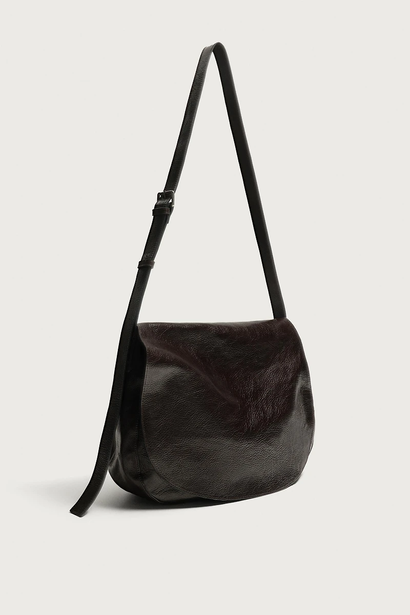 LEATHER SHOULDER BAG