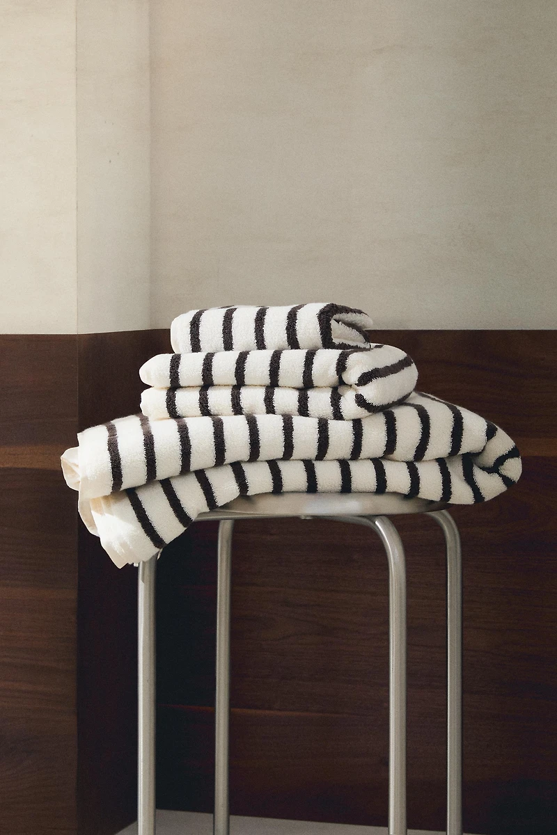 SERVIETTE DE BAIN RAYURES COULEUR