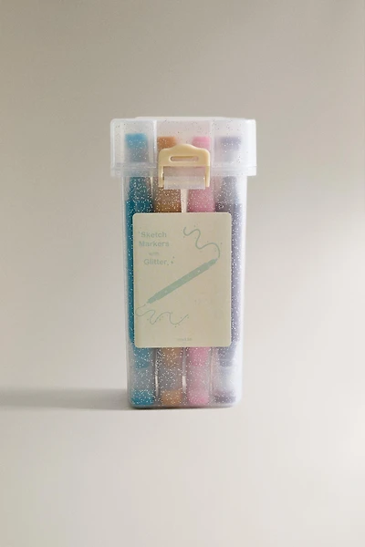 CHILDREN'S GLITTER MARKERS (SET OF 12)