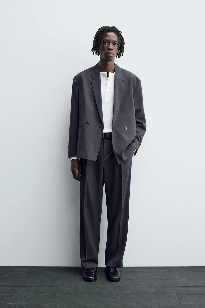 DOUBLE BREASTED SUIT BLAZER