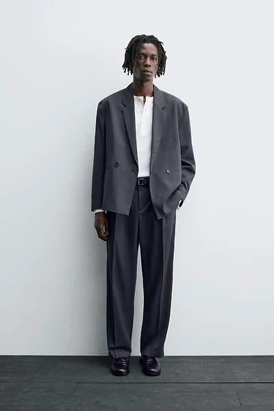DOUBLE BREASTED SUIT BLAZER