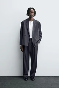 DOUBLE BREASTED SUIT BLAZER