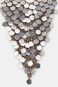 METAL PLATE BIB NECKLACE