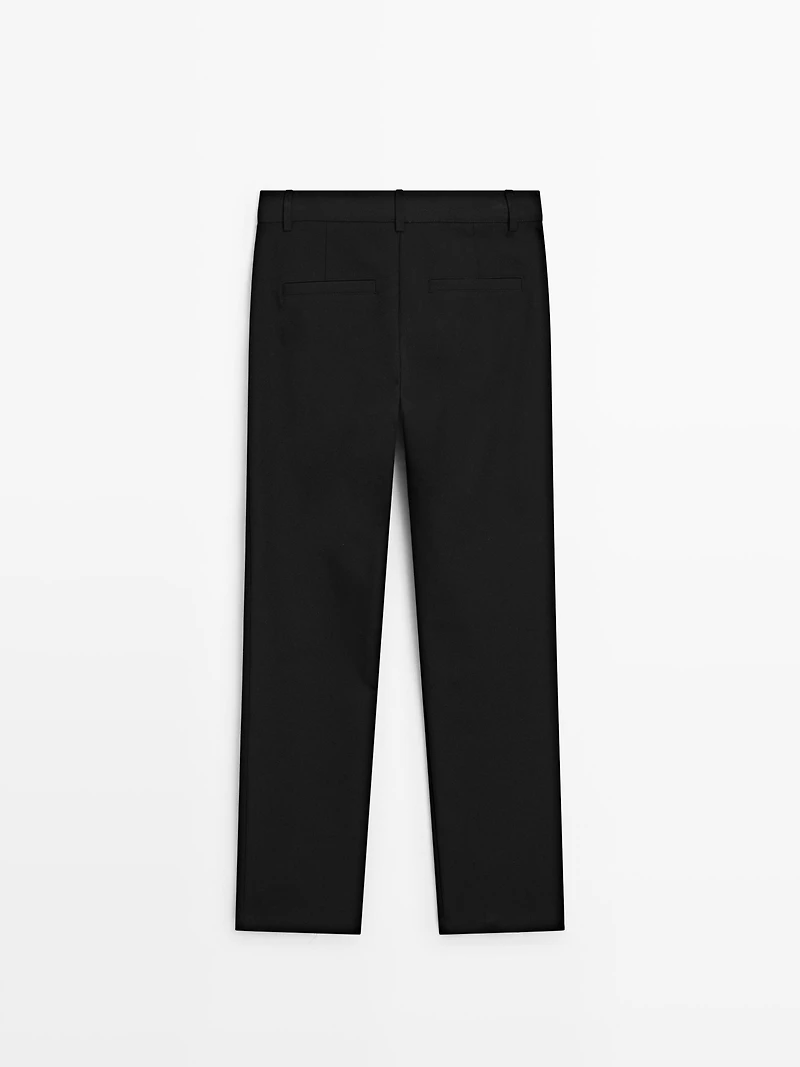 Straight-leg technical trousers