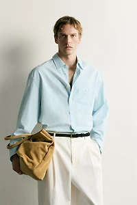STRIPED BOXY FIT SHIRT