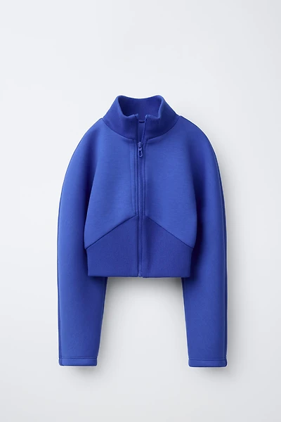 BLOUSON NÉOPRÈNE CÔTELÉ