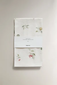 LOT TORCHONS CUISINE COTON FLEURS (LOT DE 2)
