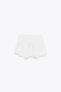SHORT EN DENIM TRF COURBÉ TAILLE HAUTE