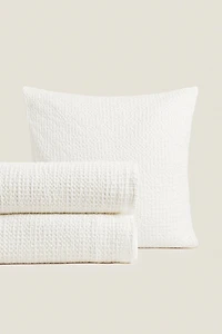 COUVRE-LIT COTON MINI-WAFFLE