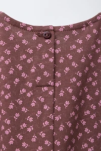 FLORAL COMBINATION DRESS
