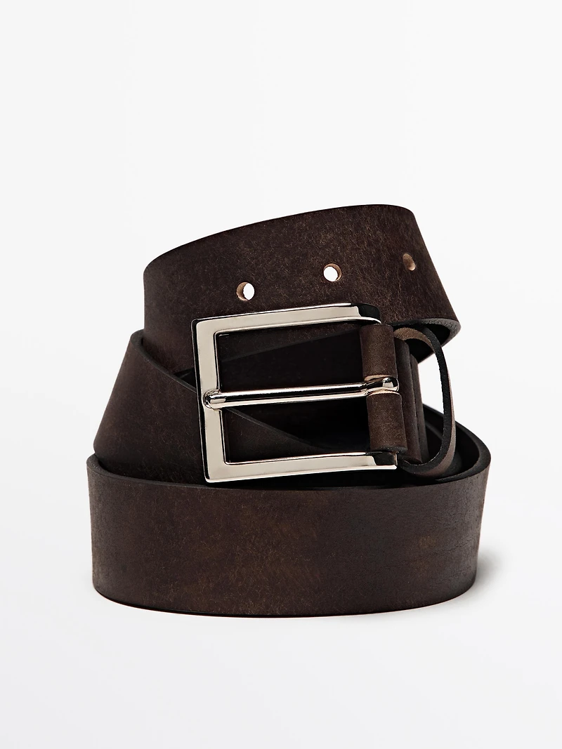 Ceinture cuir usé