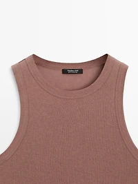 100% cotton halter top