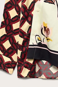 LIMITED EDITION MIXED PRINT OVERSIZED SHIRT