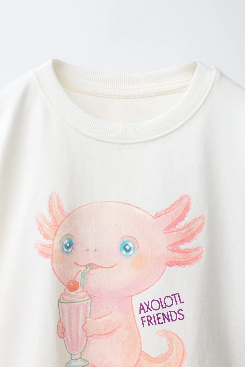 AXOLOTL PRINT T-SHIRT