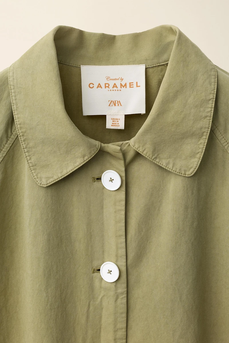 TRENCH COAT CREATED BY CARAMEL LONDON X ZARA