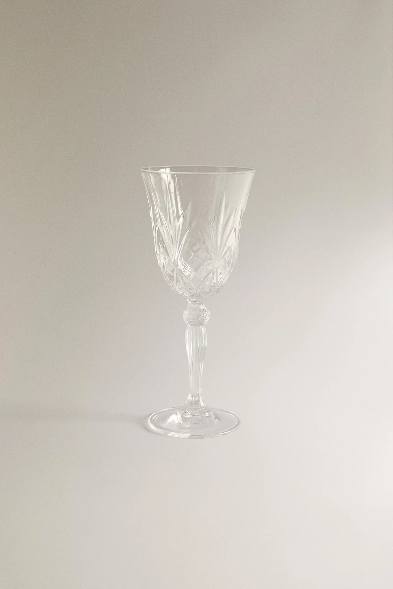 CARVED CRYSTALLINE GLASS