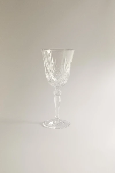 CARVED CRYSTALLINE GLASS