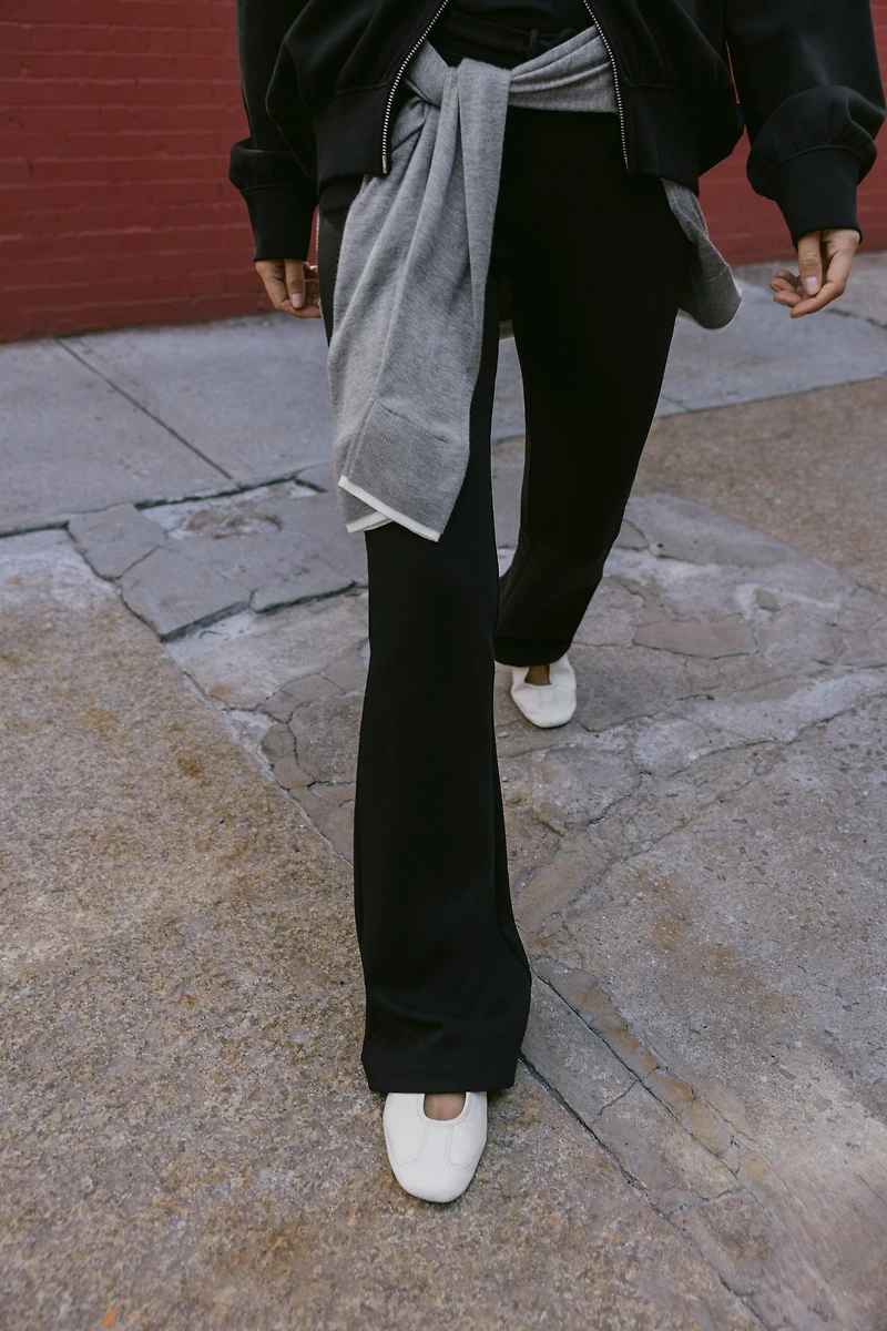 INTERLOCK FLARE PANTS