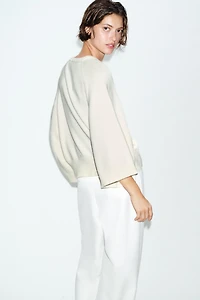 WIDE SLEEVE KNIT JUMPER