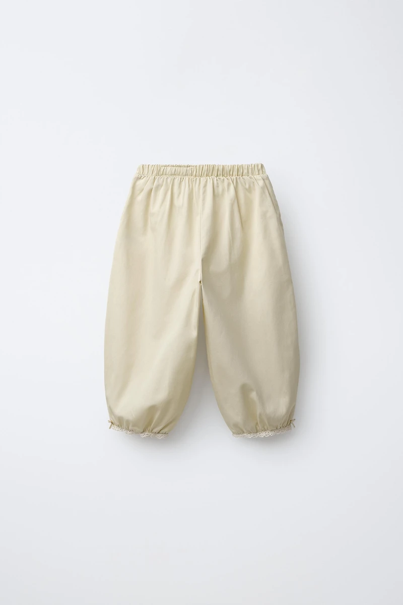 LACE JOGGER PANTS
