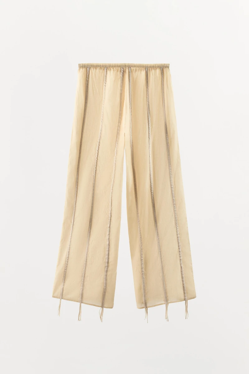 COTTON PANTS WITH TIES
