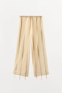COTTON PANTS WITH TIES