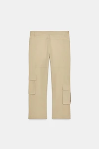 STRAIGHT LEG ANKLE PANTS WITH POCKETS