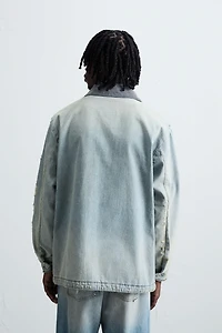 VINTAGE WASHED DENIM OVERSHIRT