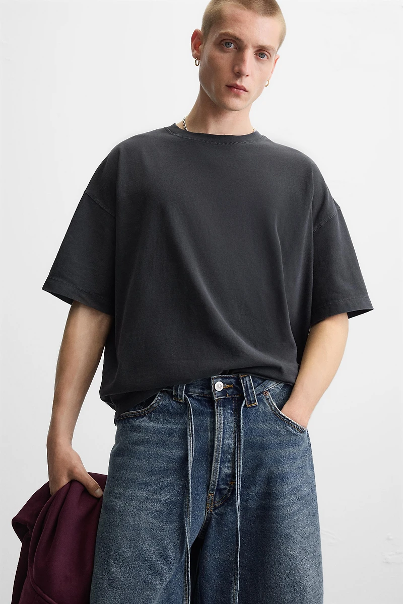 LIGHTWEIGHT WASHED BOXY FIT T-SHIRT