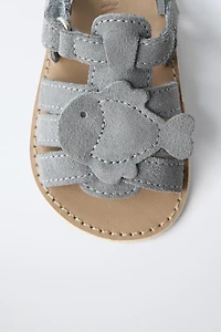 FISH LEATHER SANDALS