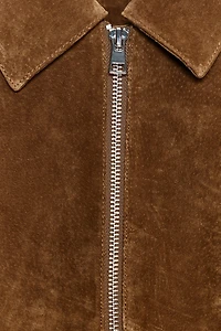 100% LEATHER SHORT JACKET