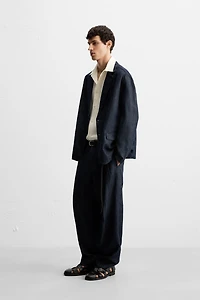RELAXED FIT DENIM BLAZER
