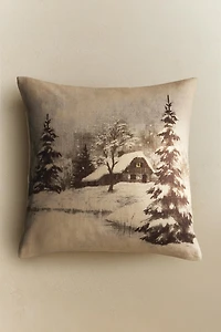 NEVADA HOUSE CHRISTMAS THROW PILLOW COVER