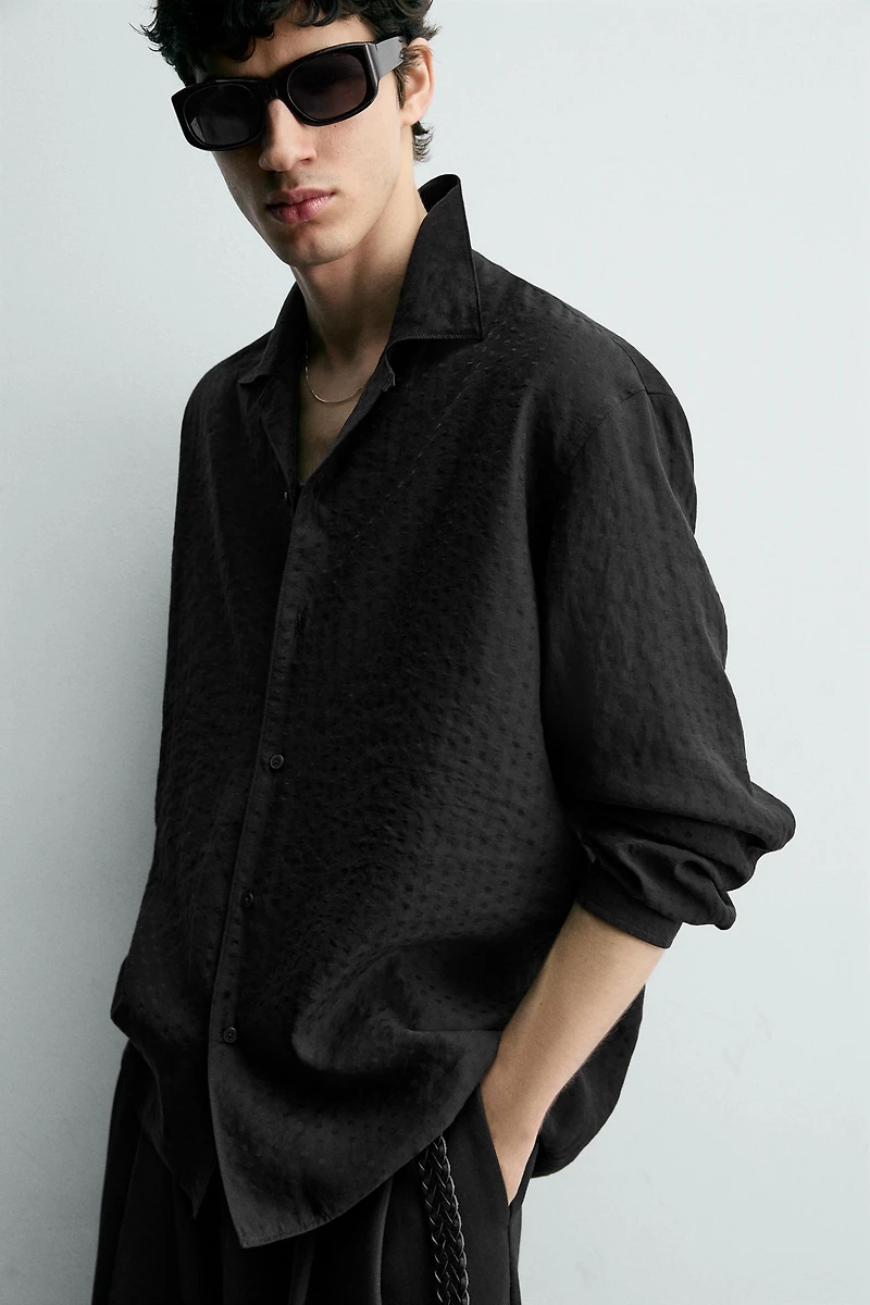 JACQUARD DOT SHIRT