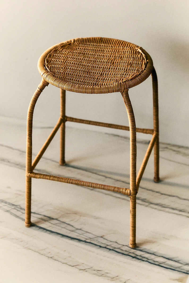 RATTAN STOOL