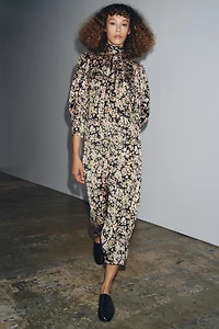 ZW COLLECTION FLORAL MIDI DRESS