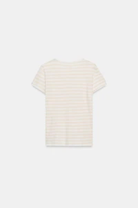 T-SHIRT MANCHES COURTES AVEC LIN
